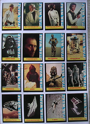 1977 star wars wonder bread cards