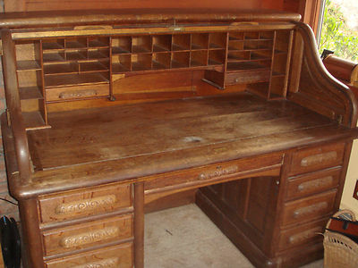 1800 S Antique Roll Top Desk