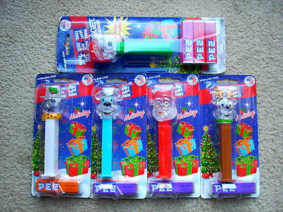 Pez - 5 Christmas Crystals on Cards -- Antique Price Guide Details Page