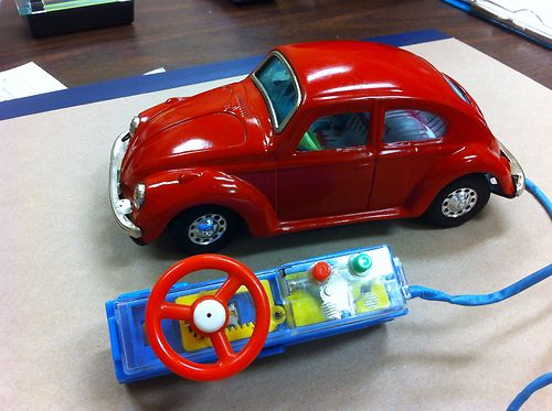 vintage vw beetle toy car