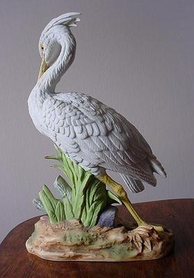 great blue heron figurines