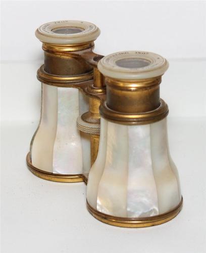 antique mother of pearl opera glasses value