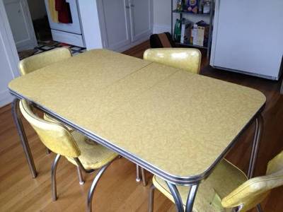 1950 S Chrome Tables Chairs Furnishings Lonnie And Mabel S