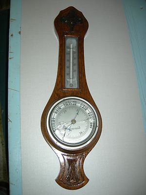 antique wall barometer thermometer early 20th antique wall barometer thermometer early 20th