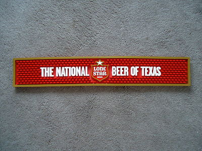 New Lone Star National Beer Of Texas Shield Logo Bar Rail Pub