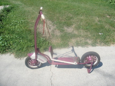 1940s 1950s 1960s Vintage Push Scooter Kick Fancy Purple 1940s 1950s 1960s Vintage Push Scooter