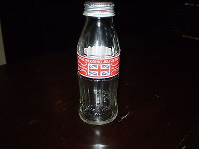 1981 the royal wedding coca cola bottle