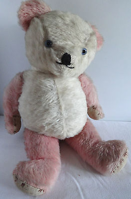 vintage pink teddy bear