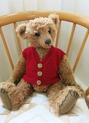 free knitting pattern for teddy bear waistcoat