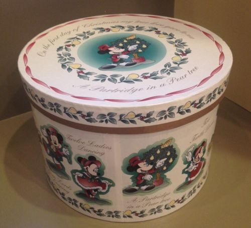 Vintage Disney Decoupage 12 days of Christmas Ornaments/Box Set -- Antique Price Guide Details Page