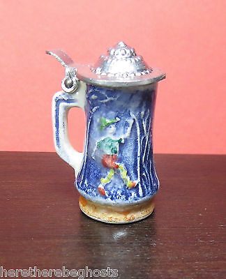 Miniature Dollhouse Hand-Painted Beer Stein