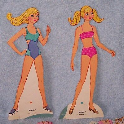 vintage barbie paper dolls