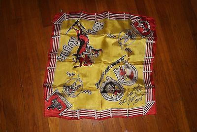 Vintage 1950's ROY ROGERS SCARF Rayon 24X24 NICE! COWBOY BANDANA ...