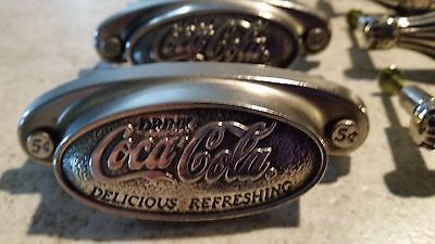 Coca Cola Coke Cabinet Hardware And Drawer Pull Handles 8 Pieces