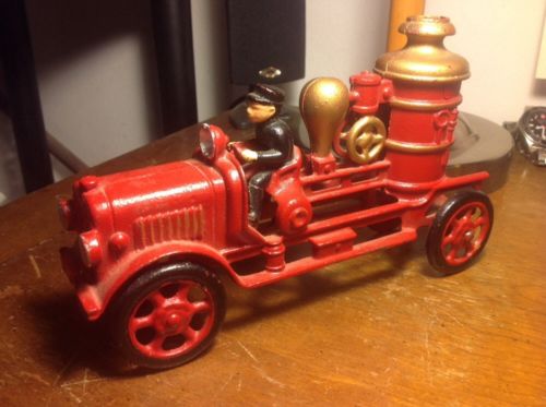 old metal toy fire trucks