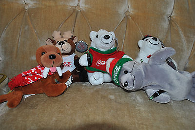 coca cola collectible bean bag plush
