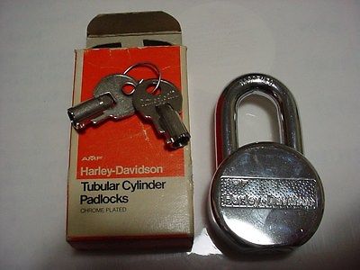  Harley Davidson AMF Fork Lock Padlock Vintage tubular lock 