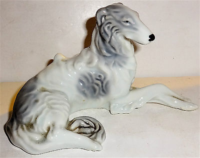 EARLY Vintage OCCUPIED JAPAN Porcelain RUSSIAN WOLFHOUND Dog BORZOI ...
