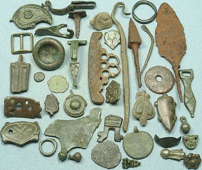 LOT OF MISC. ANCIENT BRONZE / IRON / LEAD ARTIFACTS -- Antique Price ...