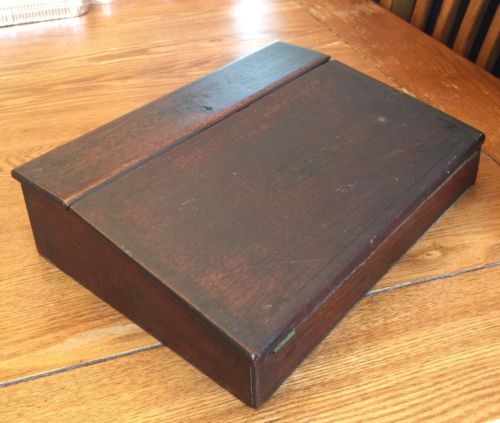Antique Wood Travel Lap Sloped Writing Desk Antique Price Guide