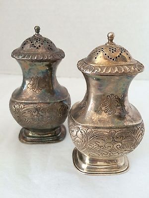 VINTAGE ORNATE ENGLISH SILVER PLATE SALT & PEPPER SHAKERS SIGNED & MARKED -- Antique Price Guide ...