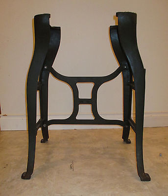 Vintage Cast Iron Table Legs Steampunk Base Industrial Computer