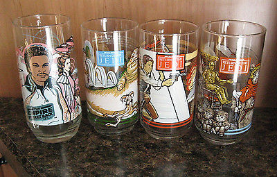 vintage star wars glasses from burger king