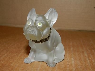 glass bulldog figurine