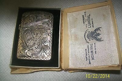vintage/antique thai nakon 800 silver zippo lighter case -- Antique ...