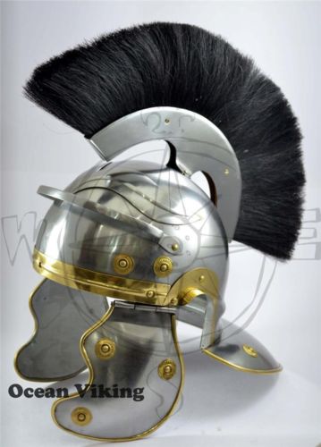 Roman Centurion Helmet W/ Plume Medieval Colletible Roman Helmet ...