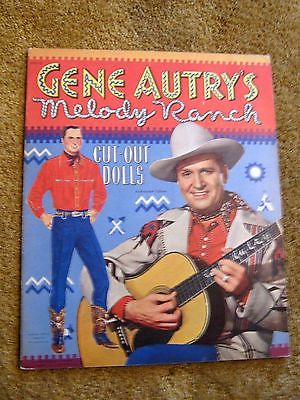 VINTAGE ORIGINAL 1950 GENE AUTRY PAPER DOLL BOOK UNCUT -- Antique Price ...