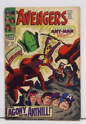 Avengers #46, 1967, John Buscema Art, Ant-Man, The Whirlwind -- Antique ...