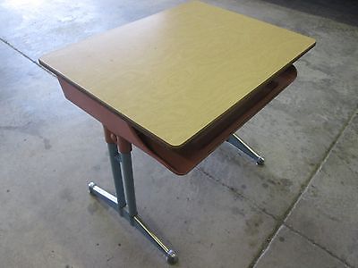 Vintage American Seating Company Classmate School Metal Desk With