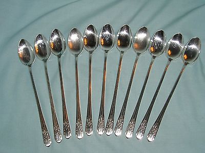 Lot of 11 Wm Rogers Extra Plate 1939 Reflection Iced Tea Spoons ...