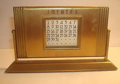 VINTAGE PERPETUAL DESK TOP CALENDAR quot SLYDIT quot 50 YEAR CALENDAR FLIP