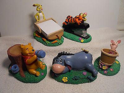 Wonderful Five Piece Winnie The Pooh Desk Set Antique Price