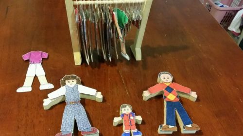 wooden paper dolls