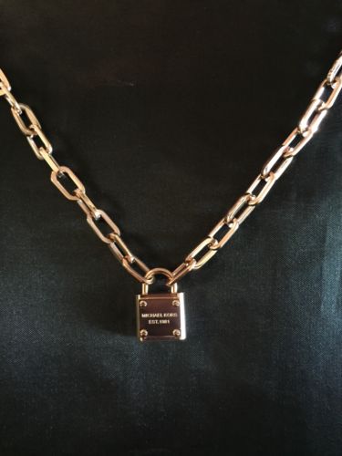 michael kors padlock necklace
