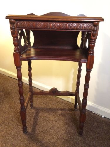 Antique Victorian Telephone Table -- Antique Price Guide Details Page
