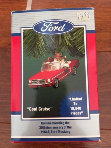 1964 1/2 FORD MUSTANG "COOL CRUISE" ENESCO CHRISTMAS ORNAMENT 30th Anniversary 