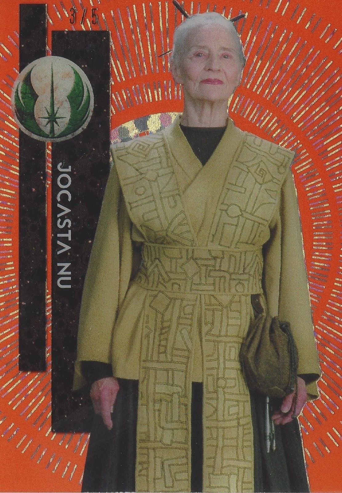 2015 Star Wars High Tek Red Orbit Diffractors 72 Jocasta Nu Antique