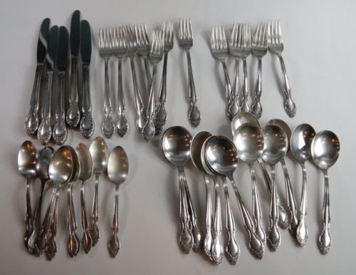 Partial Wm. Rogers DENSMORE Pattern Vintage Silver-Plate ...