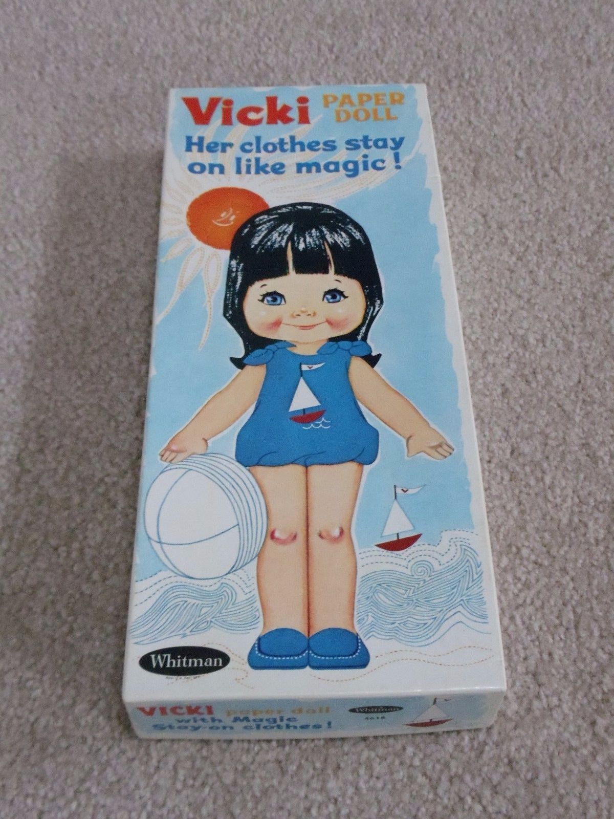 VINTAGE 1966 WHITMAN PAPER DOLLS VICKI Antique Price Guide Details Page
