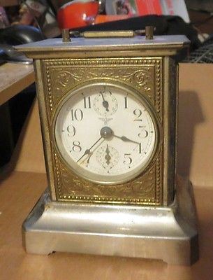 antique FMS F. Mauthe Germany Carriage Clock 