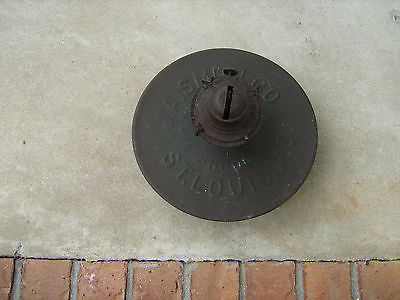 antique j a smith co st louis mo metal kerosne oil lamp