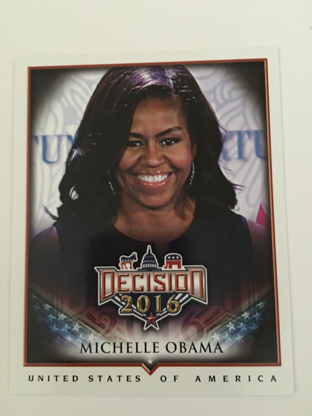 2016 DECISION POLITICAL BOX TOPPER CARD MASTER CHECKLIST 2 OF 4