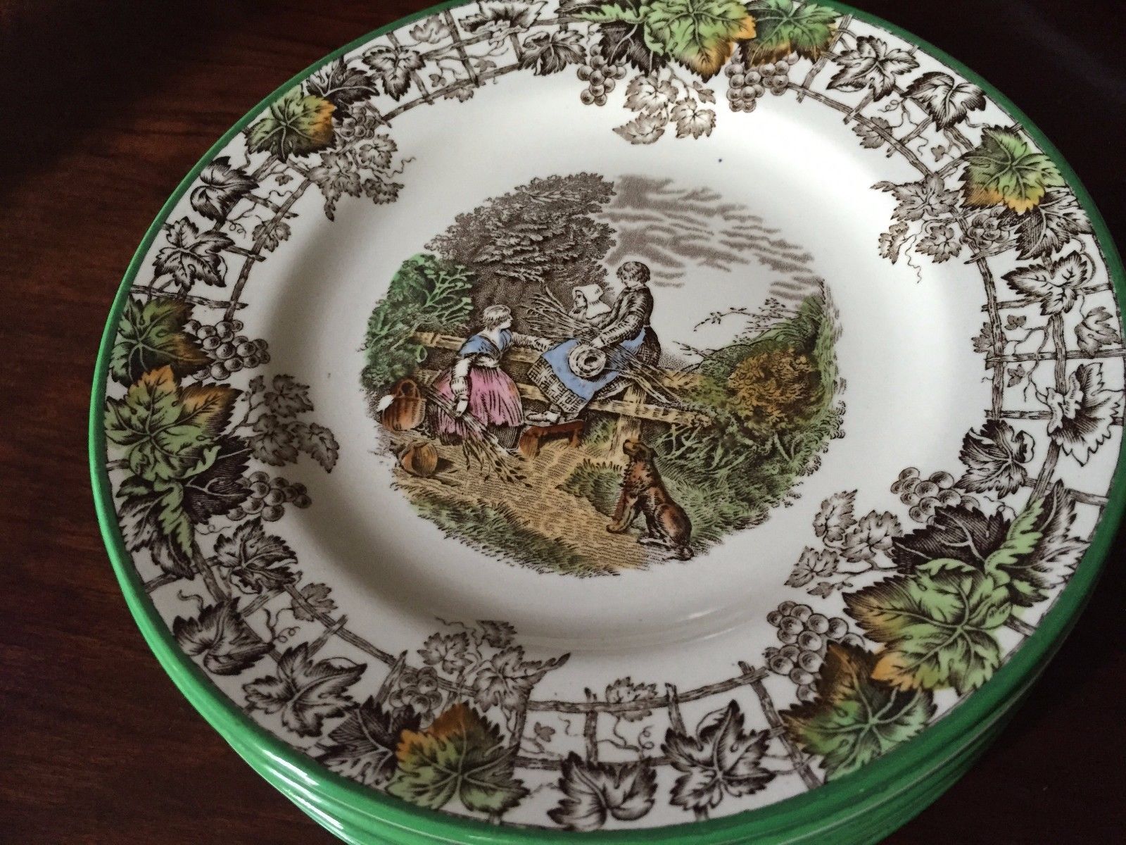 4 VINTAGE COPELAND SPODE SPODE'S BYRON DINNER PLATES Antique Price