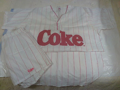 Vintage Coca-Cola Nightshirt PJ Nightgown Pajama shorts pinstripe Free ...