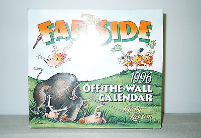 Ultra Rare The Far Side Off The Wall 1996 Desk Calendar