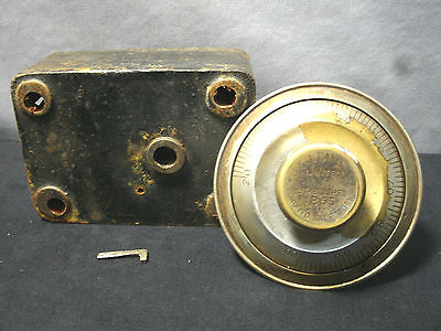 Vintage J J Taylor Three Wheel Combination Safe Dial Lock 1855 Locksmith Antique Price Guide Details Page